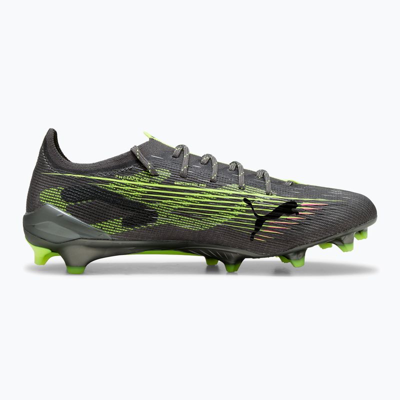 Scarpe da calcio PUMA uomo Ultra 5 Ultimate FG argento invecchiato opaco/giallo allerta/sole colpito