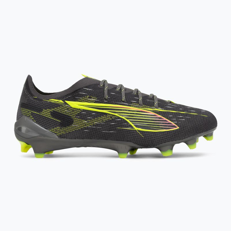 Scarpe da calcio PUMA uomo Ultra 5 Ultimate FG argento invecchiato opaco/giallo allerta/sole colpito 3