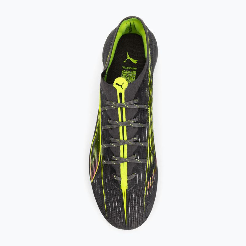 Scarpe da calcio PUMA uomo Ultra 5 Ultimate FG argento invecchiato opaco/giallo allerta/sole colpito 5