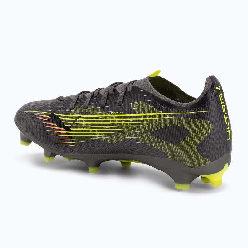 Scarpe da calcio PUMA uomo Ultra 5 Match FG/AG argento invecchiato opaco/allarme giallo/puma argento invecchiato 3