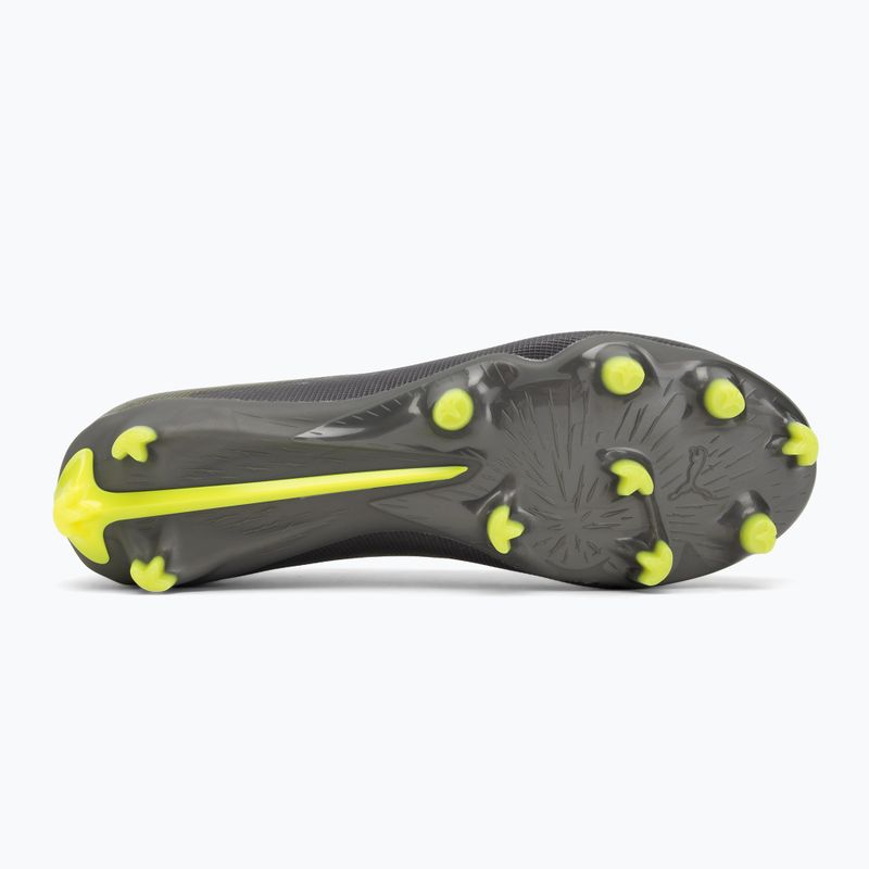 Scarpe da calcio PUMA uomo Ultra 5 Match FG/AG argento invecchiato opaco/allarme giallo/puma argento invecchiato 4