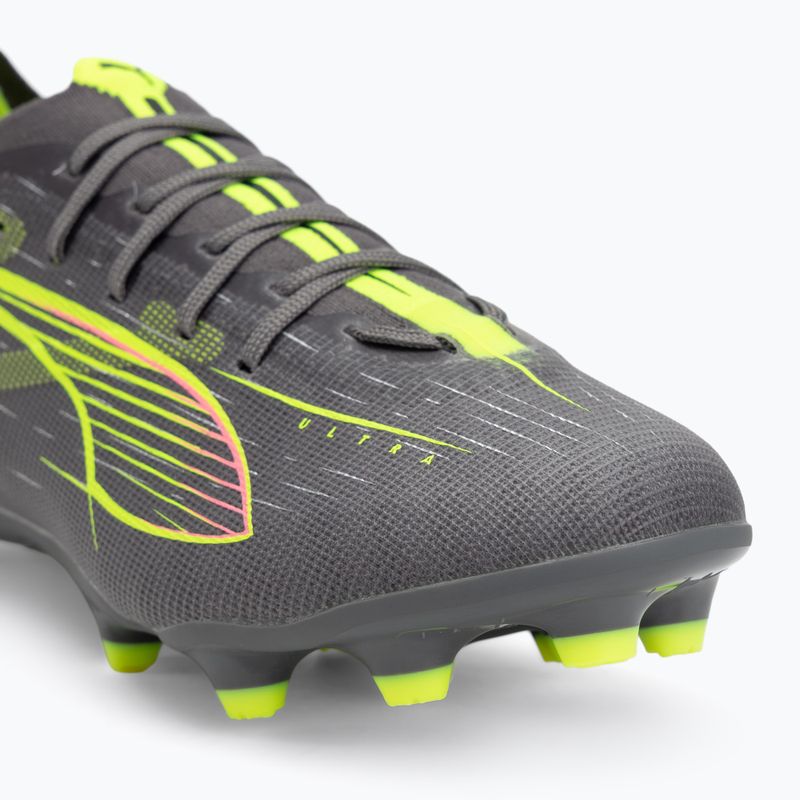 Scarpe da calcio PUMA Ultra 5 Pro FG/AG Jr argento invecchiato opaco/allarme giallo/sole colpito per bambini 7