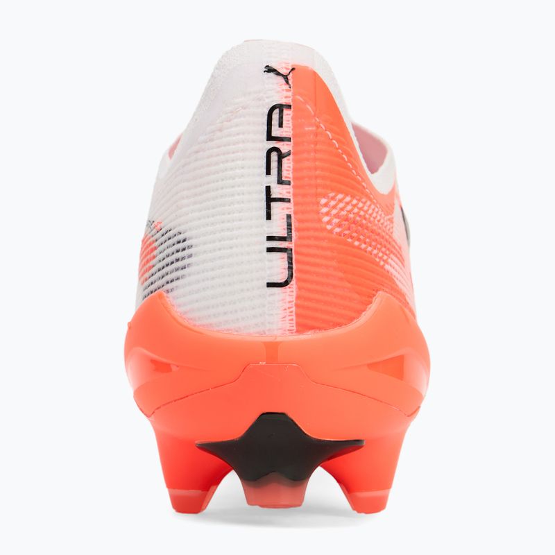 Scarpe da calcio PUMA Ultra 5 Ultimate FG da uomo puma bianco/puma nero/rosso brillante 6