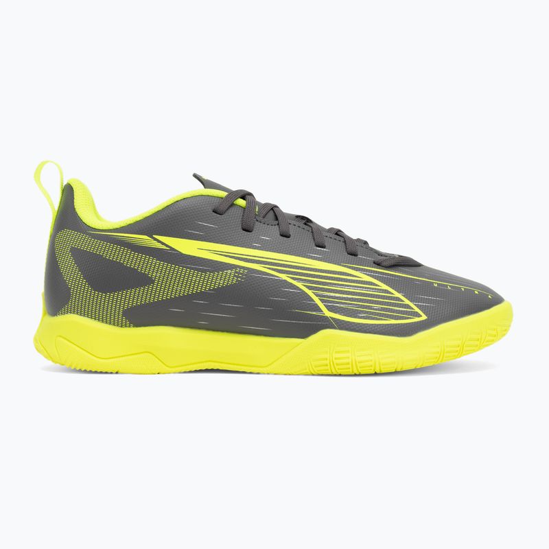 Scarpe da calcio PUMA Ultra 5 Play IT Jr per bambini argento opaco/allarme giallo/puma argento opaco 2