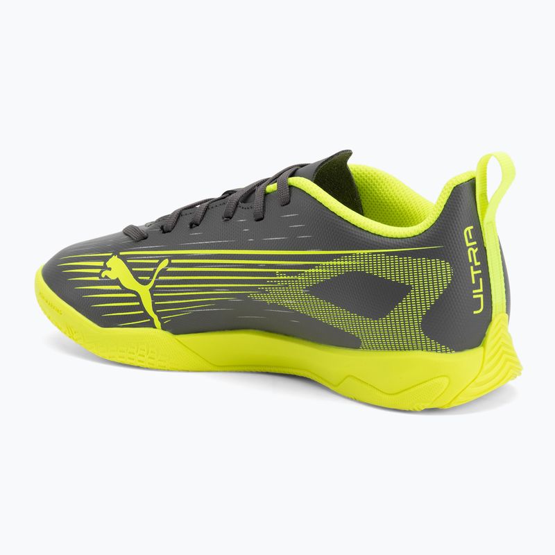 Scarpe da calcio PUMA Ultra 5 Play IT Jr per bambini argento opaco/allarme giallo/puma argento opaco 3