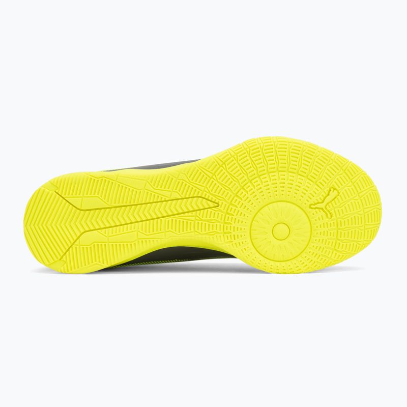 Scarpe da calcio PUMA Ultra 5 Play IT Jr per bambini argento opaco/allarme giallo/puma argento opaco 4