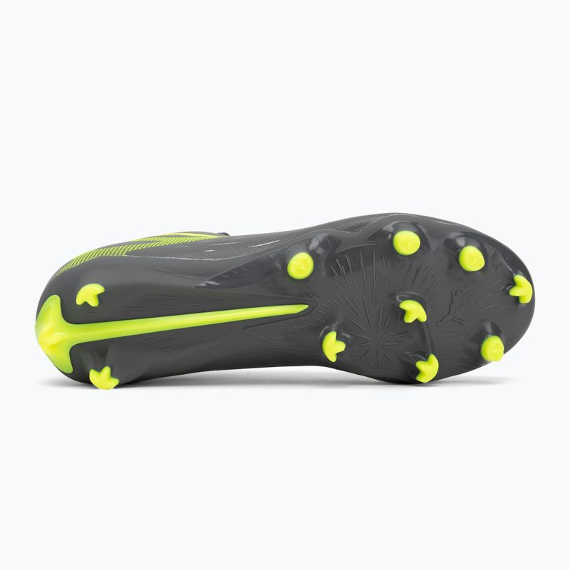 PUMA Ultra 5 Play FG/AG Jr opaco argento invecchiato/allarme giallo/puma argento invecchiato scarpe da calcio per bambini 4