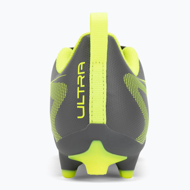 PUMA Ultra 5 Play FG/AG Jr opaco argento invecchiato/allarme giallo/puma argento invecchiato scarpe da calcio per bambini 6
