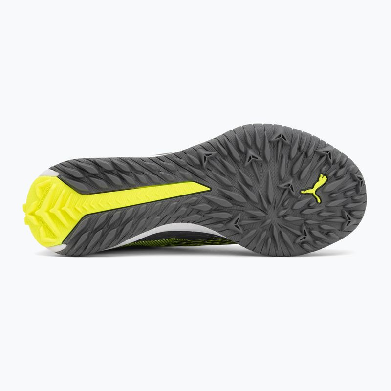 PUMA Ultra 5 Match+ LL TT + Mid Jr opaco argento invecchiato/allarme giallo/puma argento invecchiato scarpe da calcio per bambini 4
