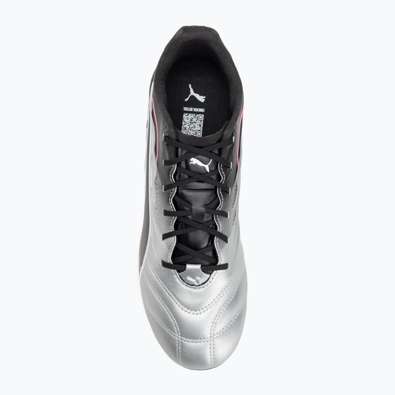 PUMA King Pro FG/AG scarpe da calcio da uomo puma silver/puma nero/sun struck/puma bianco 5