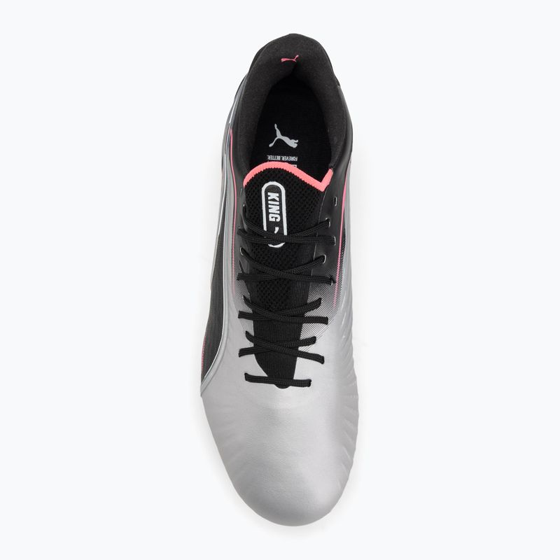 PUMA King Ultimate MxSG scarpe da calcio da uomo puma silver/puma nero/sun struck/puma bianco 5
