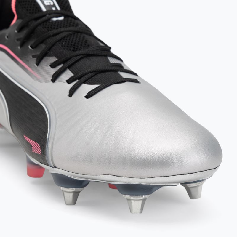 PUMA King Ultimate MxSG scarpe da calcio da uomo puma silver/puma nero/sun struck/puma bianco 7