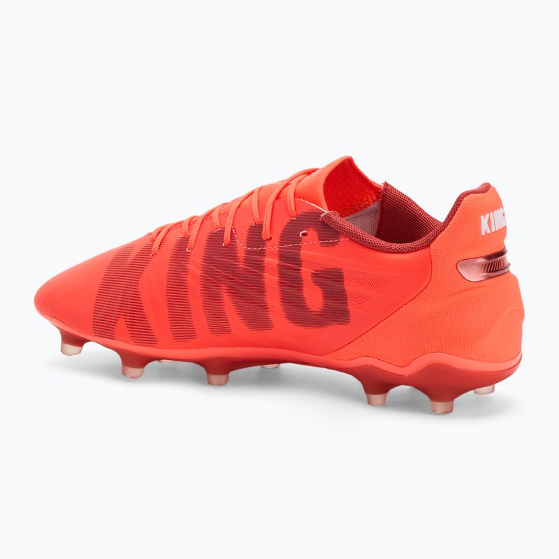 PUMA King Match FG/AG scarpe da calcio da uomo rosso incandescente/puma bianco/rosso fuoco 3