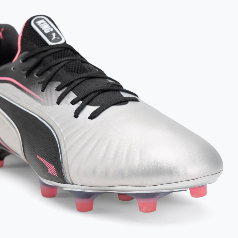 PUMA King Ultimate FG/AG scarpe da calcio da uomo puma silver/puma nero/sun struck/puma bianco 7