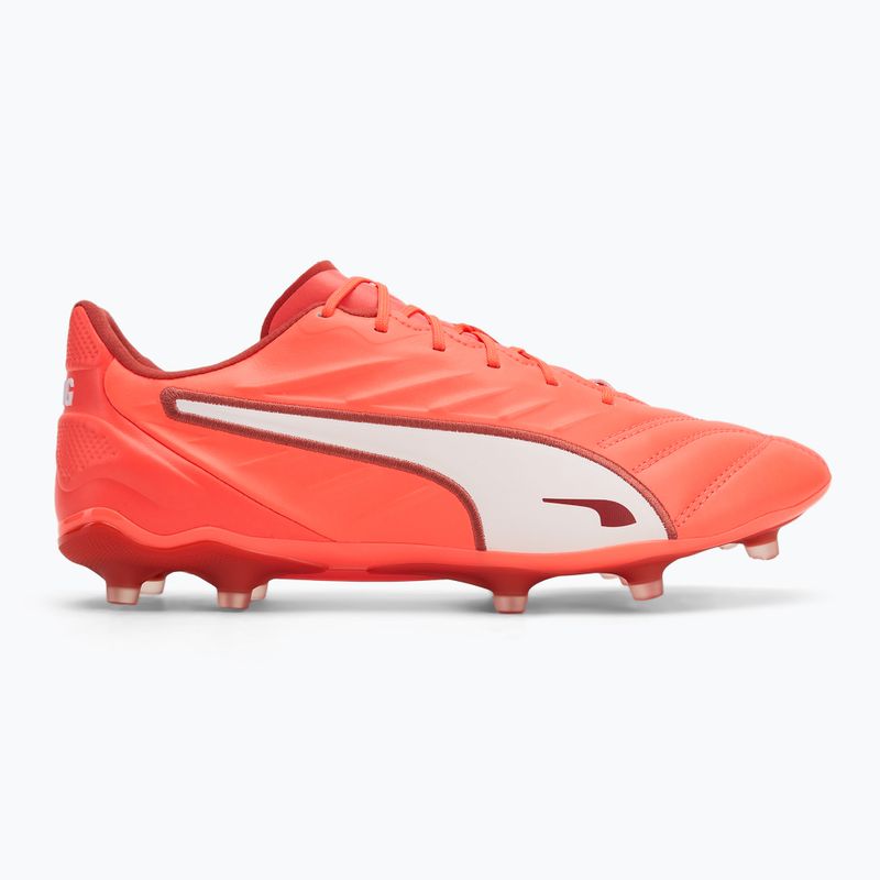 PUMA King Pro FG/AG scarpe da calcio da uomo rosso incandescente/puma bianco/rosso fuoco 2