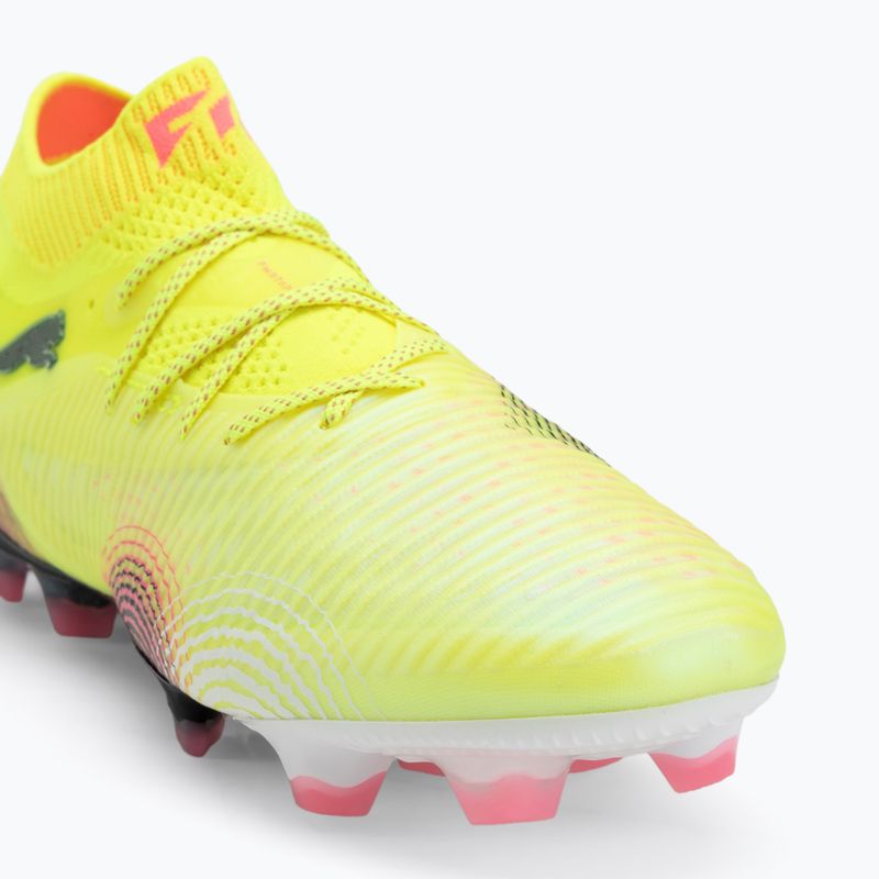 Scarpe da calcio da uomo PUMA Future 8 Ultimate FG allerta giallo/puma nero/sole colpito 7