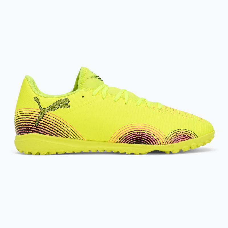 Scarpe da calcio da uomo PUMA Future 8 Play TT allerta gialla / puma nero / sole colpito 2