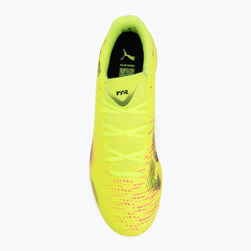Scarpe da calcio da uomo PUMA Future 8 Play TT allerta gialla / puma nero / sole colpito 5