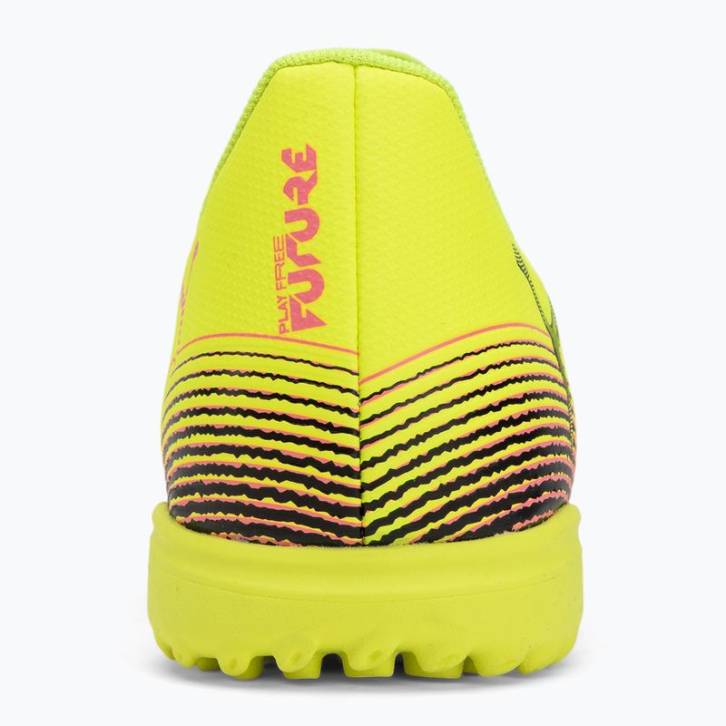 Scarpe da calcio da uomo PUMA Future 8 Play TT allerta gialla / puma nero / sole colpito 6