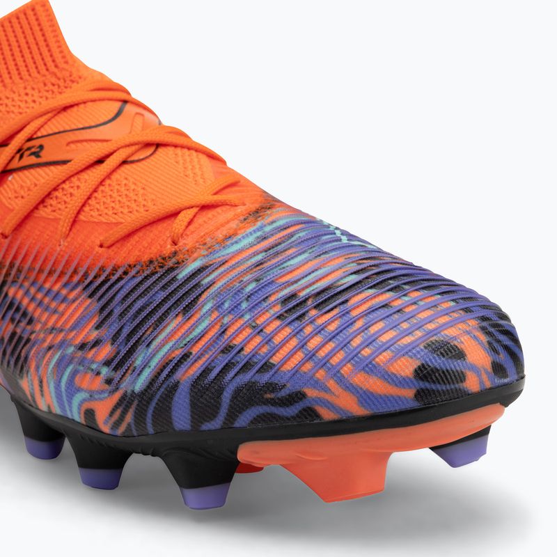Scarpe da calcio PUMA Future 8 Match Creativity FG/AG da uomo: papavero arancione/nero/ametista scuro/luce piperita 7