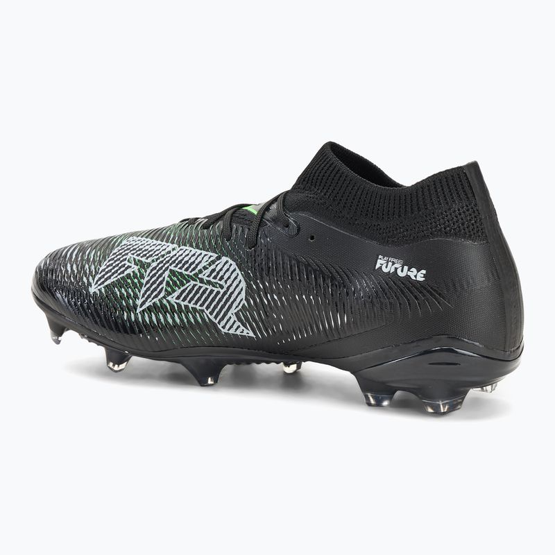 Scarpe da calcio da uomo PUMA Future 8 Match FG/AG puma nero/grigio chiaro freddo/verde fluo 3