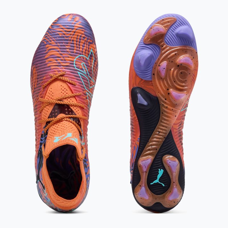 Scarpe da calcio da uomo PUMA Future 8 Ultimate Creativity FG papavero arancione/ametista scuro/peperoncino elettrico/nero 10
