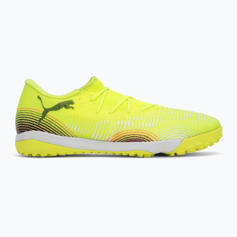 Scarpe da calcio da uomo PUMA Future 8 Match Low TT allerta gialla / puma nero / sole colpito 2
