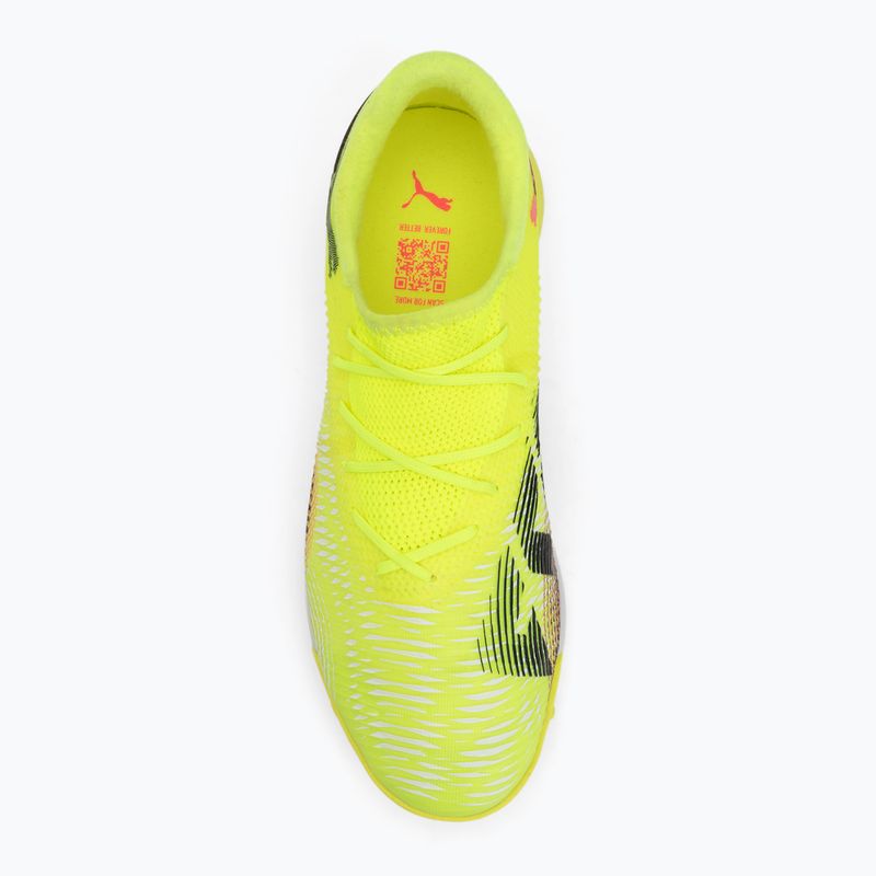 Scarpe da calcio da uomo PUMA Future 8 Match Low TT allerta gialla / puma nero / sole colpito 5