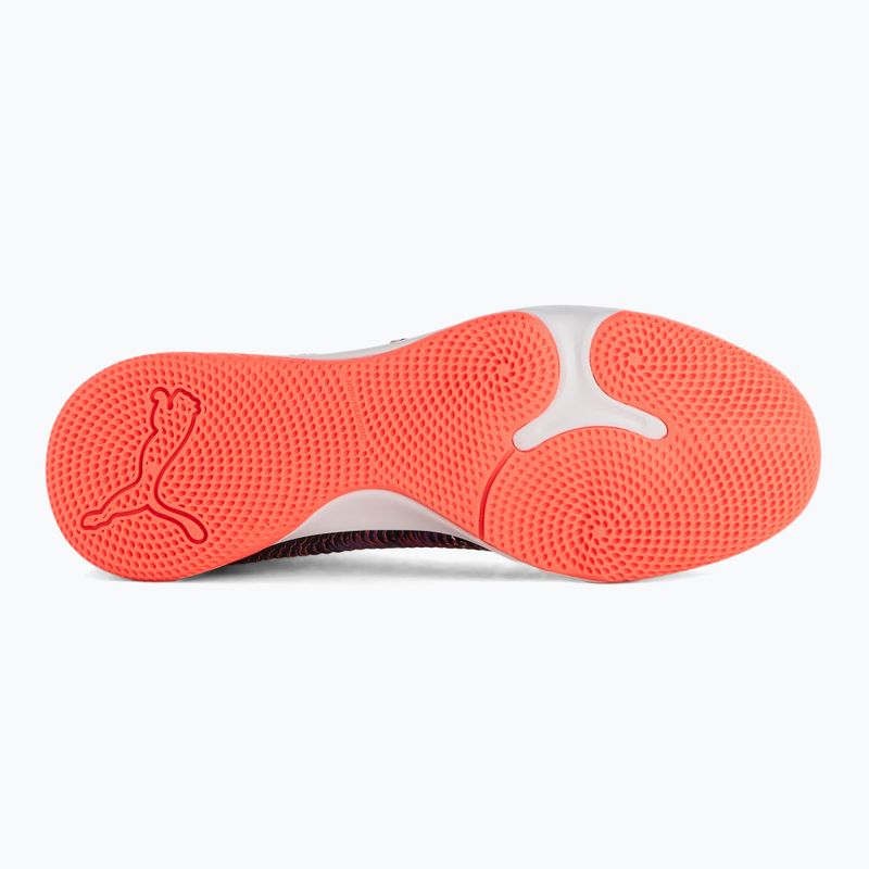 PUMA Future 8 Match It scarpe da calcio uomo puma nero/puma bianco/rosso incandescente 4