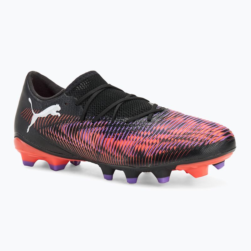 Scarpe da calcio da uomo PUMA Future 8 Match Low FG/AG puma nero/puma bianco/rosso brillante