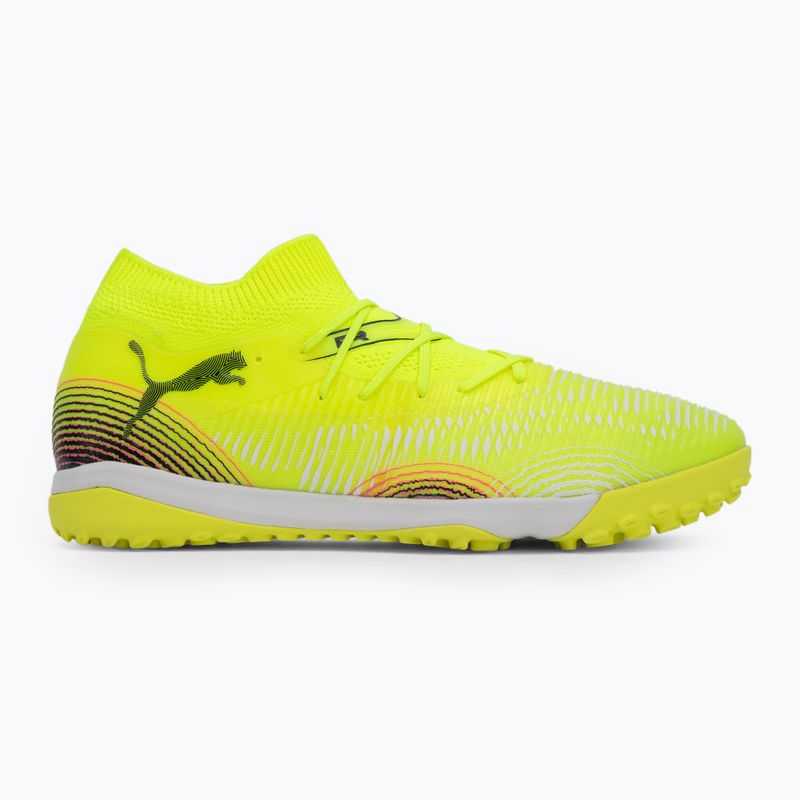 PUMA Future 8 Match TT scarpe da calcio da uomo allerta gialla / puma nero / sole colpito 2