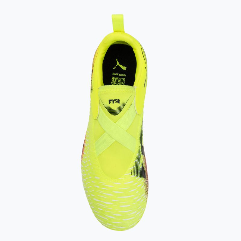 Scarpe da calcio per bambini PUMA Future 8 Match LL FG/AG allarme giallo/ puma nero/ sole colpito 5