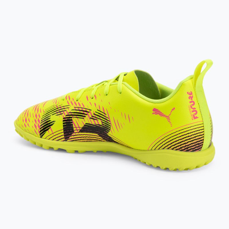 Scarpe da calcio per bambini PUMA Future 8 Play TT allerta gialla / puma nero / sole colpito 3