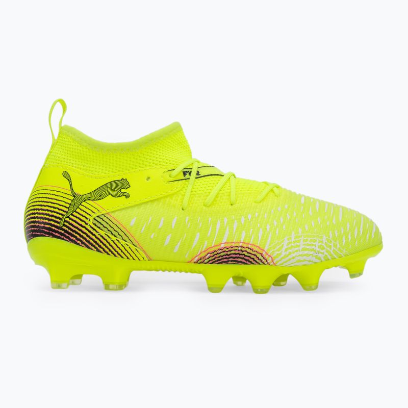 PUMA Future 8 Match FG/AG Jr scarpe da calcio bambino yellow alert/puma nero/sun struck 2