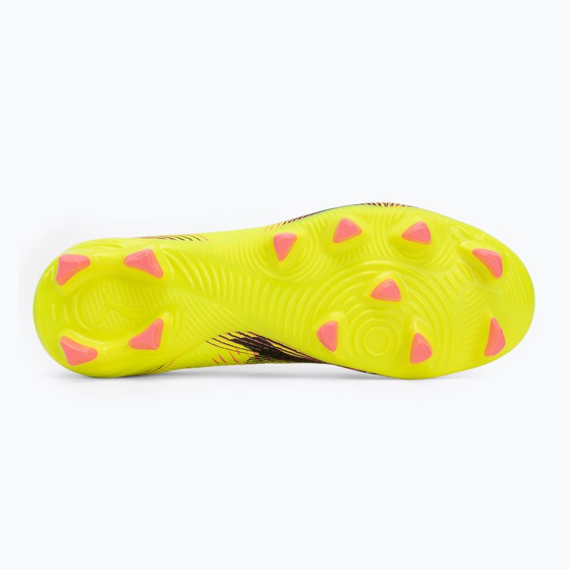 Scarpe da calcio da uomo PUMA Future 8 Play FG/AG yellow alert/ puma nero/ sole colpito 4