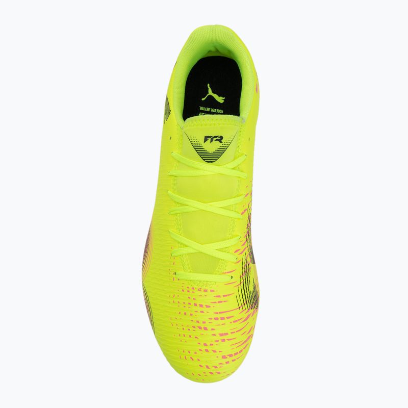 Scarpe da calcio da uomo PUMA Future 8 Play FG/AG yellow alert/ puma nero/ sole colpito 5