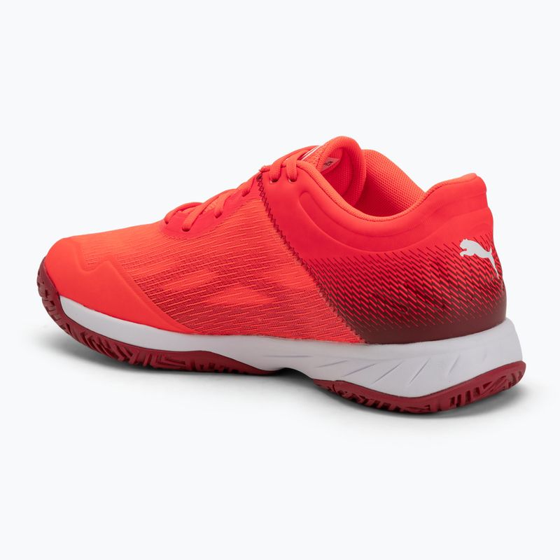 PUMA Accelerate Turbo scarpe da pallamano rosso/bianco/cremisi scuro/nero 3