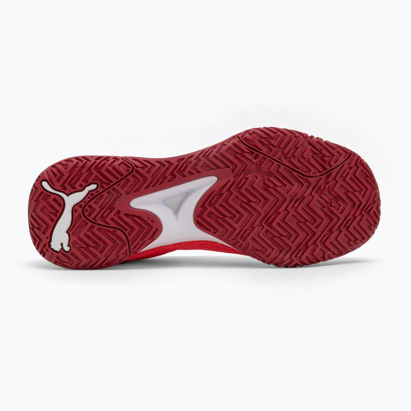 PUMA Accelerate Turbo scarpe da pallamano rosso/bianco/cremisi scuro/nero 4