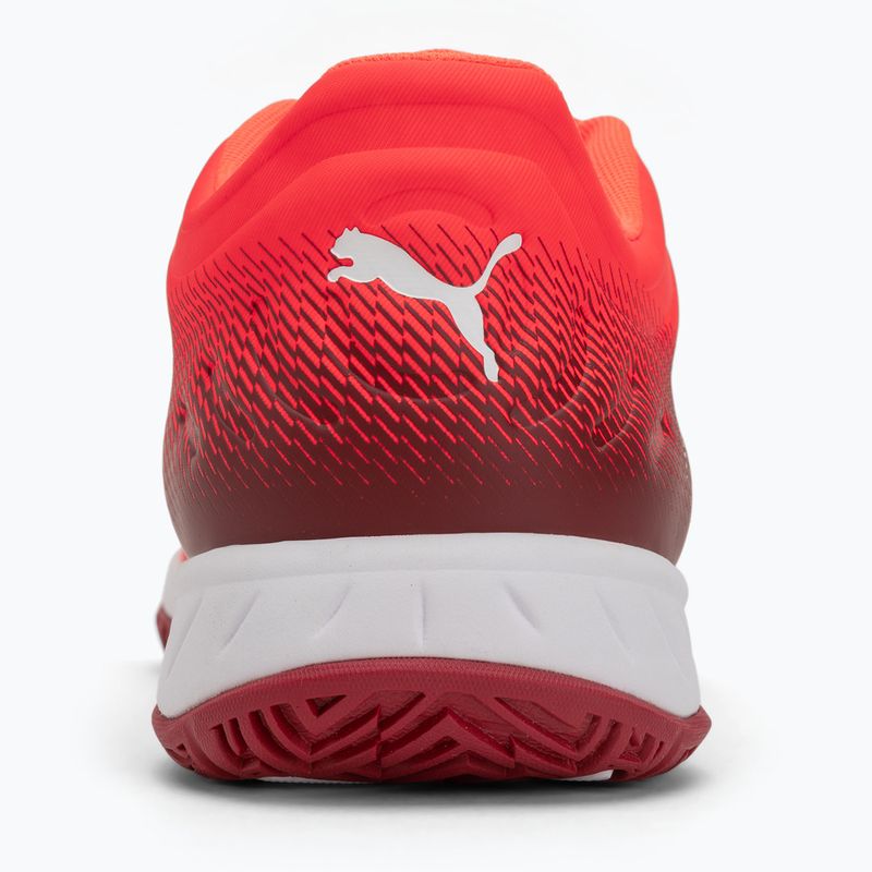 PUMA Accelerate Turbo scarpe da pallamano rosso/bianco/cremisi scuro/nero 6