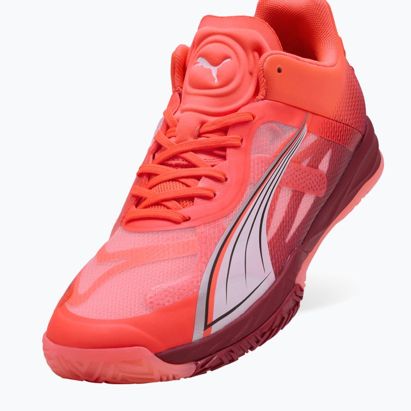 PUMA Accelerate Nitro SQD scarpe da uomo rosso fuoco / puma bianco / dark crimson 4