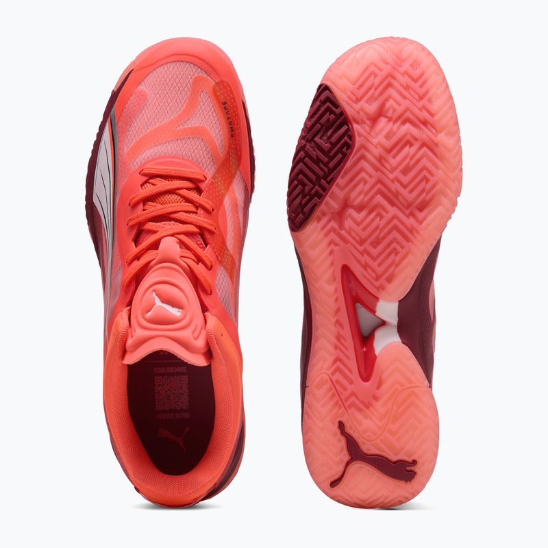 PUMA Accelerate Nitro SQD scarpe da uomo rosso fuoco / puma bianco / dark crimson 6