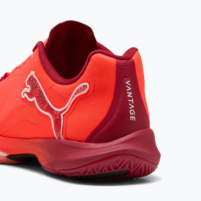 Scarpe da pallamano PUMA Vantage Nitro rosso vivo / puma bianco / dark crimson / puma nero 11