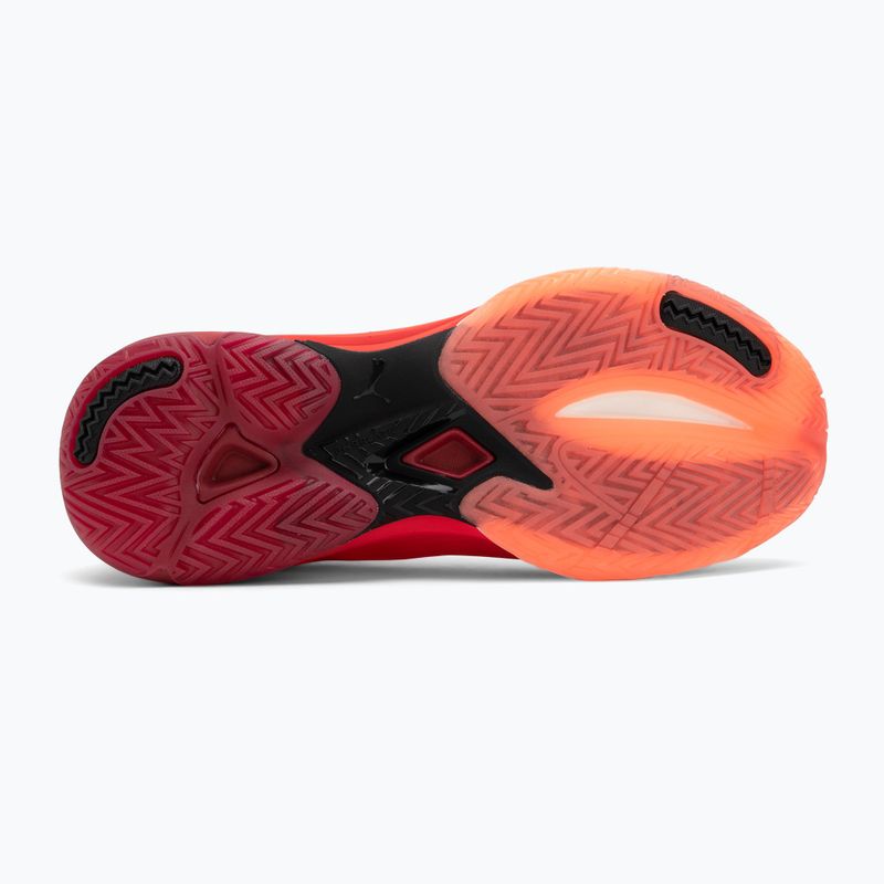Scarpe da pallamano PUMA Vantage Nitro rosso vivo / puma bianco / dark crimson / puma nero 4