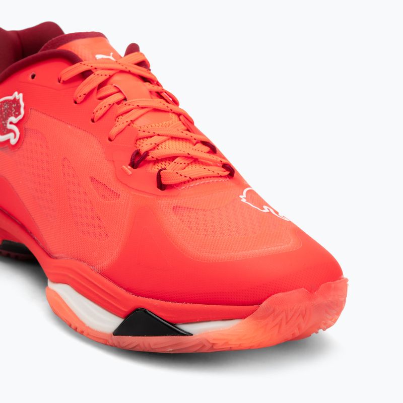 Scarpe da pallamano PUMA Vantage Nitro rosso vivo / puma bianco / dark crimson / puma nero 7
