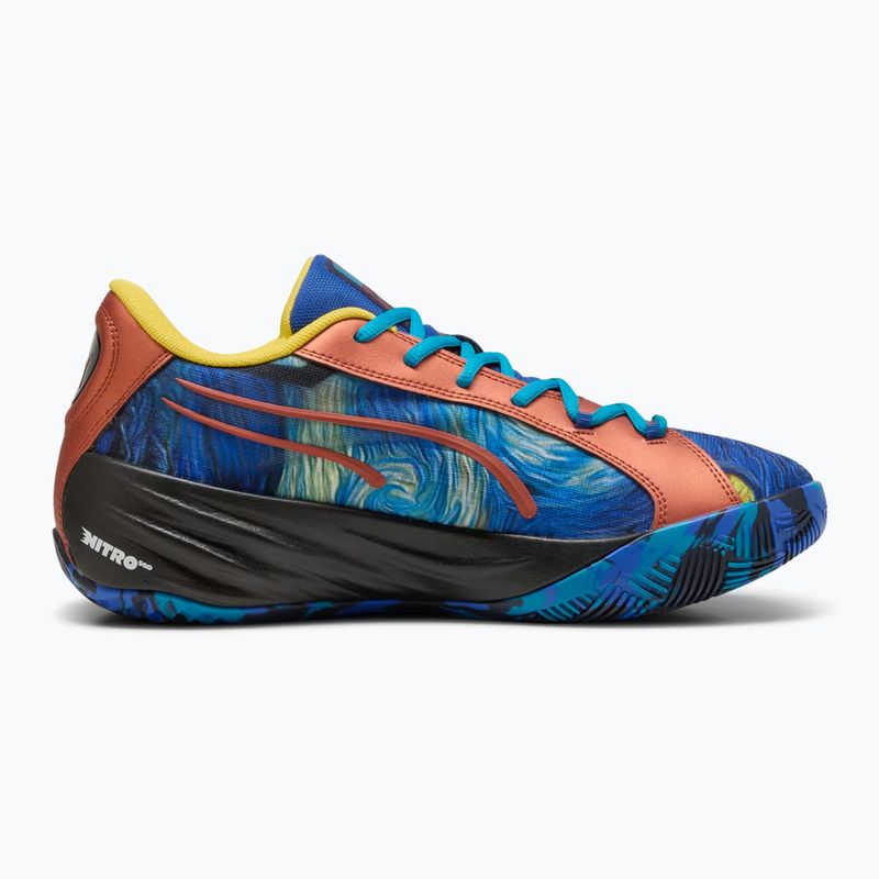 Scarpe da basket da uomo PUMA All-Pro Nitro Dylan Exhibit blu vivo/blu tropicale 8