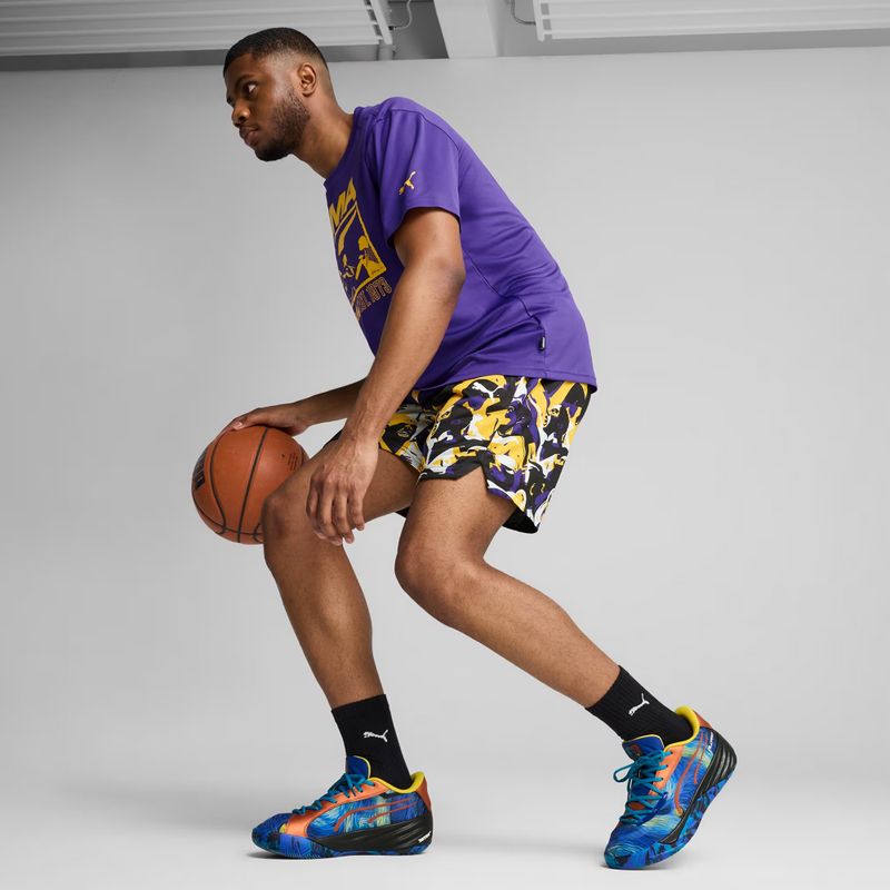 Scarpe da basket da uomo PUMA All-Pro Nitro Dylan Exhibit blu vivo/blu tropicale 11
