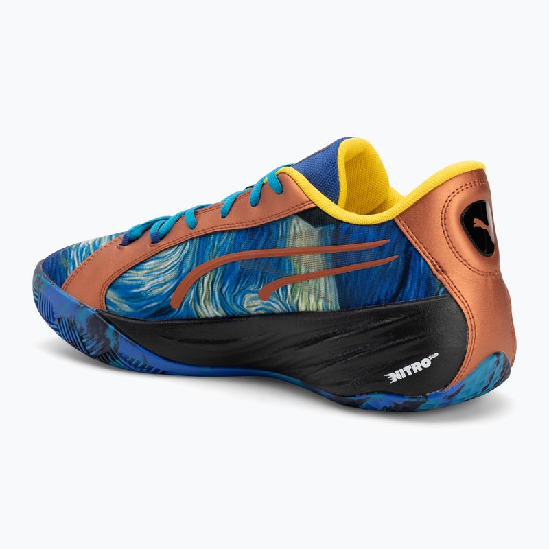 Scarpe da basket da uomo PUMA All-Pro Nitro Dylan Exhibit blu vivo/blu tropicale 3