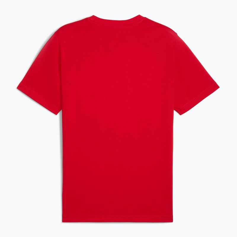 Maglietta con logo PUMA ESS No. 1 da uomo per tutti i tempi, rosso 2