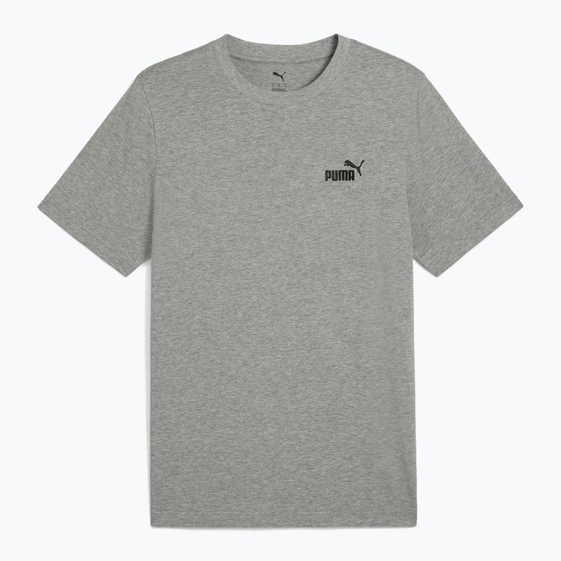 PUMA ESS Small No. 1 Logo Tee Uomo grigio medio heather