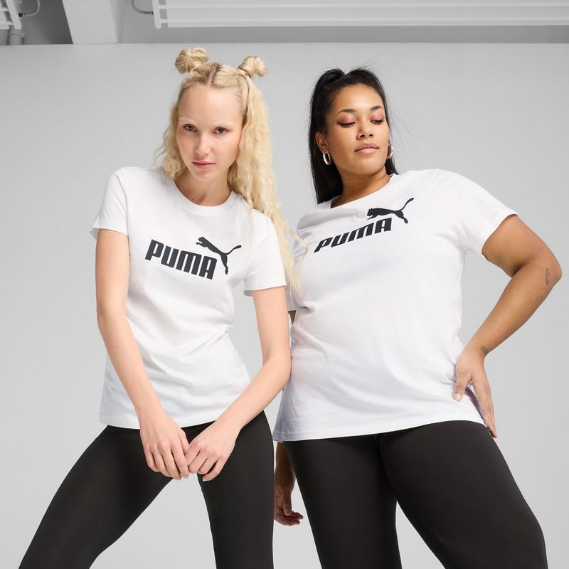 PUMA ESS No. 1 Logo Tee Donna puma bianco 3